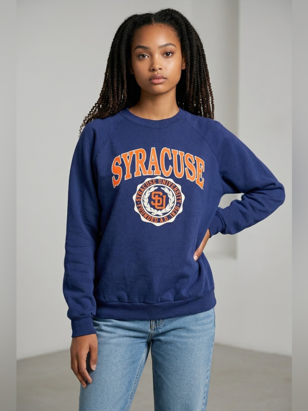 Vintage Syracuse Crewneck Sweat Shirt (XL)